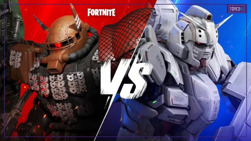 Gundam: Requiem For Vengeance Red Vs Blue | Disponível no Fortnite para todos os jogadores do mundo