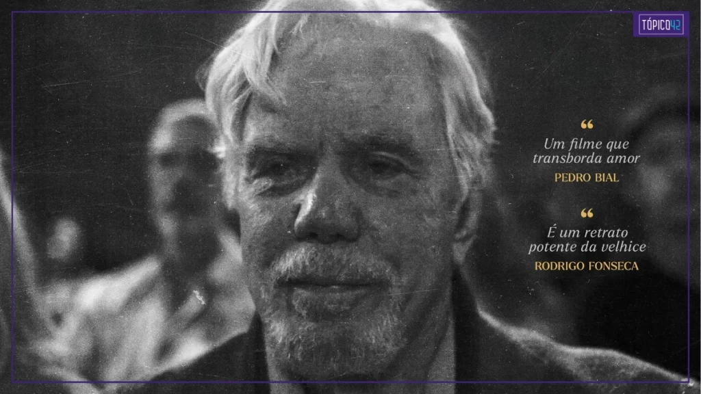 Close de Reginaldo Faria em cena emocional do filme Perto do Sol é Mais Claro